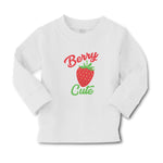 Baby Clothes Cute Red Berry Strawberry with A Stem and Leaves Boy & Girl Clothes - Cute Rascals