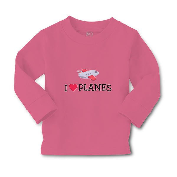 Baby Clothes I Love Planes Which Is Flying in The Sky with Heart Cotton - Cute Rascals