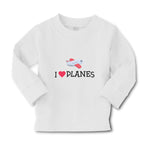 Baby Clothes I Love Planes Which Is Flying in The Sky with Heart Cotton - Cute Rascals