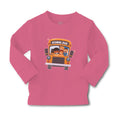 Baby Clothes School Kids Riding A School Bus Boy & Girl Clothes Cotton