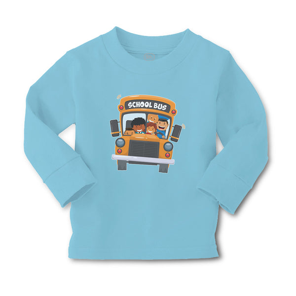 Baby Clothes School Kids Riding A School Bus Boy & Girl Clothes Cotton - Cute Rascals