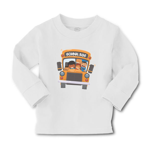 Baby Clothes School Kids Riding A School Bus Boy & Girl Clothes Cotton - Cute Rascals