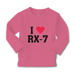 Baby Clothes I Love Rx-7 with Heart Symbol Boy & Girl Clothes Cotton - Cute Rascals