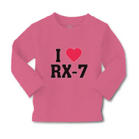 Baby Clothes I Love Rx-7 with Heart Symbol Boy & Girl Clothes Cotton - Cute Rascals
