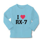 Baby Clothes I Love Rx-7 with Heart Symbol Boy & Girl Clothes Cotton - Cute Rascals