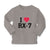 Baby Clothes I Love Rx-7 with Heart Symbol Boy & Girl Clothes Cotton - Cute Rascals
