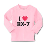 Baby Clothes I Love Rx-7 with Heart Symbol Boy & Girl Clothes Cotton - Cute Rascals