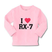 Baby Clothes I Love Rx-7 with Heart Symbol Boy & Girl Clothes Cotton - Cute Rascals