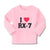 Baby Clothes I Love Rx-7 with Heart Symbol Boy & Girl Clothes Cotton - Cute Rascals