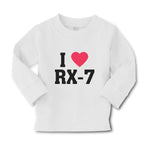 Baby Clothes I Love Rx-7 with Heart Symbol Boy & Girl Clothes Cotton - Cute Rascals