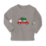 Baby Clothes Red Car and Green Christmas Tree on Roof Boy & Girl Clothes Cotton - Cute Rascals