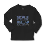 Baby Clothes They See Me Strollin' They Hatin' Baby Carriage Boy & Girl Clothes - Cute Rascals