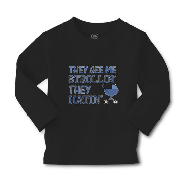 Baby Clothes They See Me Strollin' They Hatin' Baby Carriage Boy & Girl Clothes - Cute Rascals