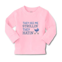 Baby Clothes They See Me Strollin' They Hatin' Baby Carriage Boy & Girl Clothes - Cute Rascals