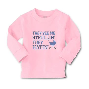 Baby Clothes They See Me Strollin' They Hatin' Baby Carriage Boy & Girl Clothes