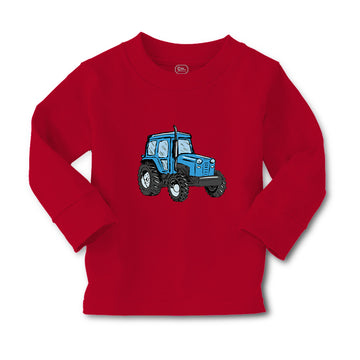 Baby Clothes Tractor Rural Blue Car Auto Boy & Girl Clothes Cotton