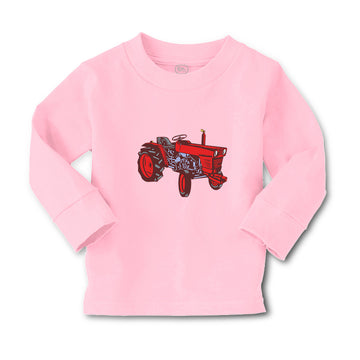 Baby Clothes Vintage Tractor Red Car Auto Boy & Girl Clothes Cotton