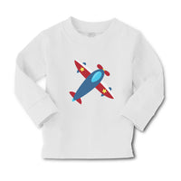 Baby Clothes Blue Airplane Pilot Airplane Flying Boy & Girl Clothes Cotton - Cute Rascals