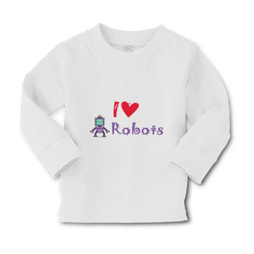 Baby Clothes I Heart Robot Robotics Engineering Robots Boy & Girl Clothes Cotton