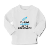 Baby Clothes I'Ll Have A Baby Bottle of The House White with Nipple Cotton - Cute Rascals