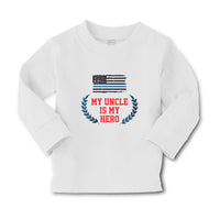 Baby Clothes My Uncle Is My Hero Flag of The United States of America Cotton - Cute Rascals