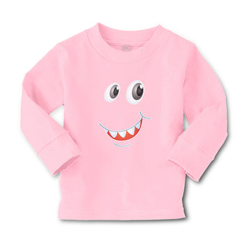 Baby Clothes Funny Cartoon Animal Face with Smile Boy & Girl Clothes Cotton