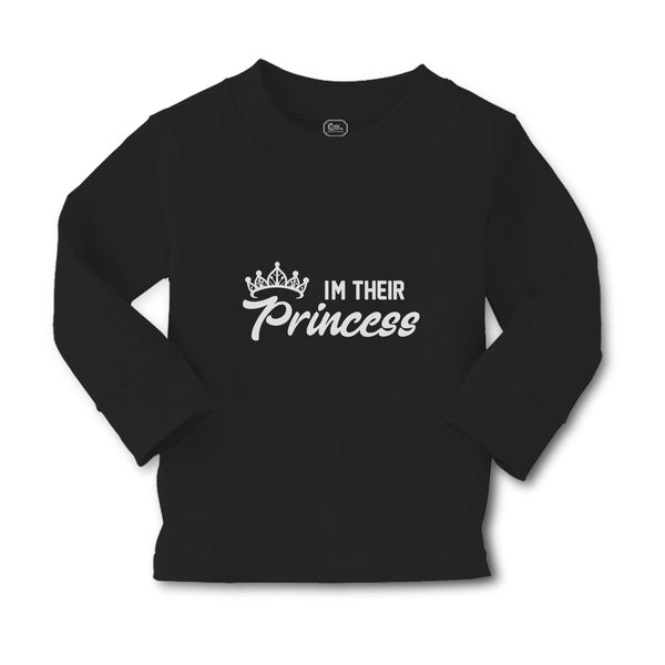 Baby Clothes Im Their Princess with Silhouette Crown Boy & Girl Clothes Cotton - Cute Rascals