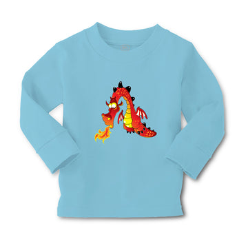 Baby Clothes Dragon Fire Breast Cartoon Character Boy & Girl Clothes Cotton