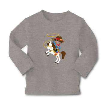 Baby Clothes Cowboy White Horse Brown B Boy & Girl Clothes Cotton