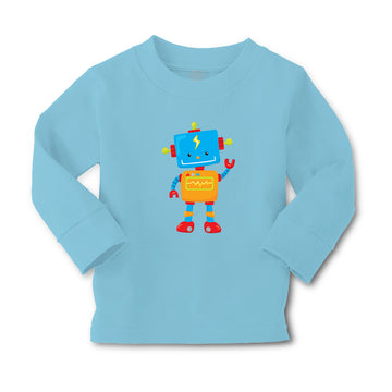 Baby Clothes Blue Waves Robot Robotics Engineering Robots Boy & Girl Clothes