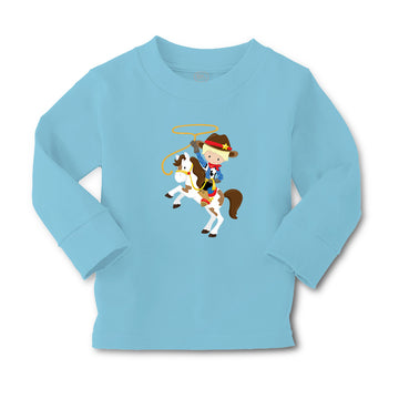 Baby Clothes Cowboy White Horse Blonde Boy & Girl Clothes Cotton