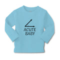 Baby Clothes Acute Angle Baby Geometry Math Sign and Symbol Boy & Girl Clothes