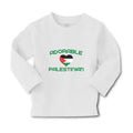 Baby Clothes The Adorable Palestinian Flag on Heart Symbol Boy & Girl Clothes