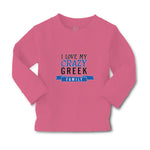 Baby Clothes I Love My Crazy Greek Family Boy & Girl Clothes Cotton - Cute Rascals