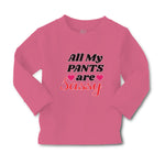 Baby Clothes All My Pants Are Sassy with Pink Heart Symbol Boy & Girl Clothes - Cute Rascals