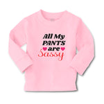 Baby Clothes All My Pants Are Sassy with Pink Heart Symbol Boy & Girl Clothes - Cute Rascals