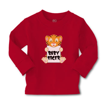 Baby Clothes Cute Little Baby Tiger Sitting Boy & Girl Clothes Cotton