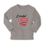Baby Clothes Halloween Warns Careful I Bite with Mouth, Red Lips and Sharp Teeth - Cute Rascals