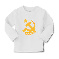 Baby Clothes C.C.C.P Symbol Hammer Sickle and Yellow Star Boy & Girl Clothes - Cute Rascals