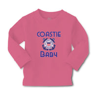 Baby Clothes United States Coast Guard Auxiliary Coastie Baby with Flag Cotton - Cute Rascals