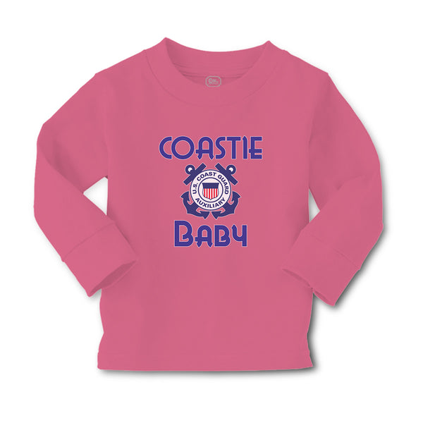 Baby Clothes United States Coast Guard Auxiliary Coastie Baby with Flag Cotton - Cute Rascals