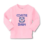 Baby Clothes United States Coast Guard Auxiliary Coastie Baby with Flag Cotton - Cute Rascals