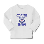 Baby Clothes United States Coast Guard Auxiliary Coastie Baby with Flag Cotton - Cute Rascals