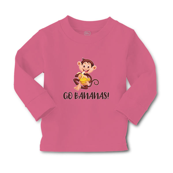 Baby Clothes Go Bananas! An Happy Monkey Sitting and Eating Banana Cotton - Cute Rascals