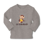 Baby Clothes Go Bananas! An Happy Monkey Sitting and Eating Banana Cotton - Cute Rascals