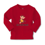 Baby Clothes Go Bananas! An Happy Monkey Sitting and Eating Banana Cotton - Cute Rascals