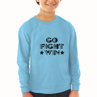 Baby Clothes Go Fight Win Motivational Quotes with Silhouette Star Cotton - Cute Rascals