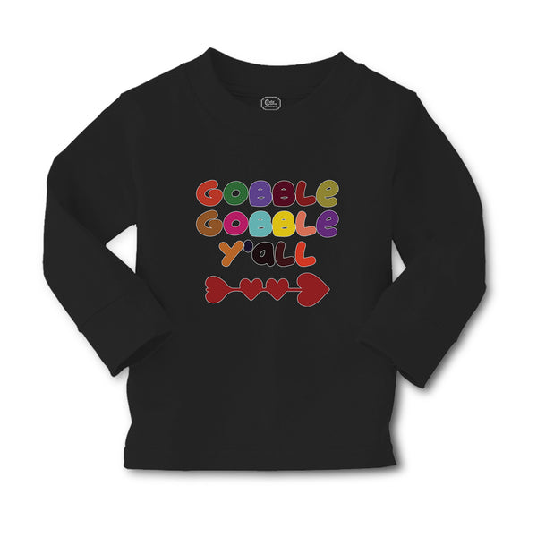 Baby Clothes Gobble Gobble Y'All Love Pattern with Heart Boy & Girl Clothes - Cute Rascals