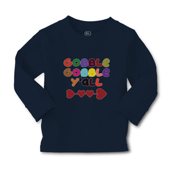 Baby Clothes Gobble Gobble Y'All Love Pattern with Heart Boy & Girl Clothes - Cute Rascals