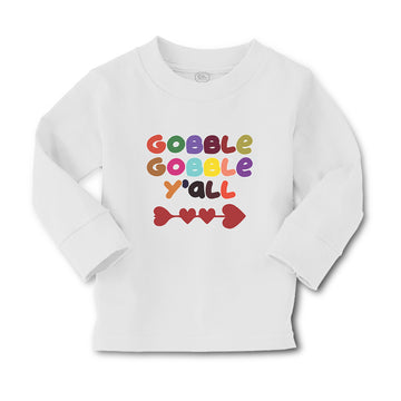 Baby Clothes Gobble Gobble Y'All Love Pattern with Heart Boy & Girl Clothes